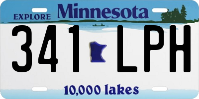 MN license plate 341LPH