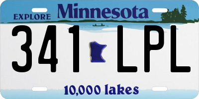 MN license plate 341LPL