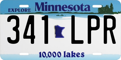 MN license plate 341LPR