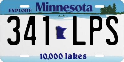 MN license plate 341LPS