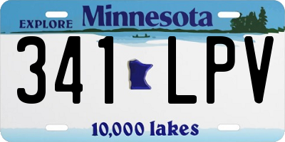 MN license plate 341LPV
