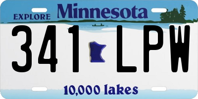 MN license plate 341LPW