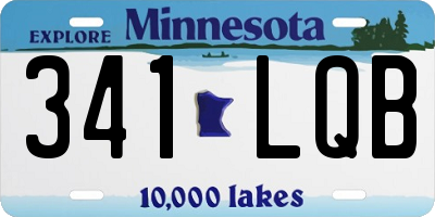 MN license plate 341LQB