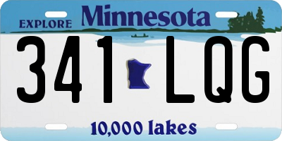 MN license plate 341LQG
