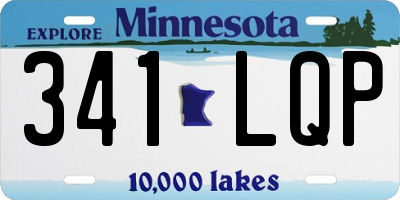 MN license plate 341LQP