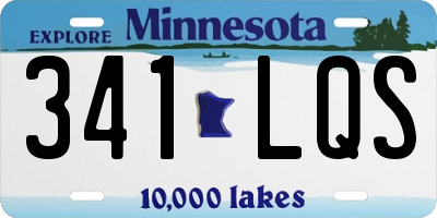 MN license plate 341LQS