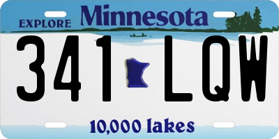 MN license plate 341LQW