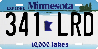 MN license plate 341LRD