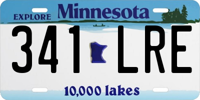 MN license plate 341LRE