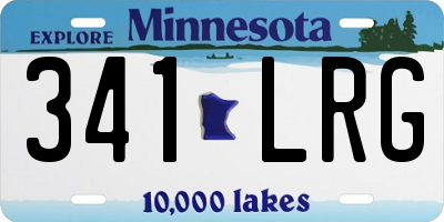 MN license plate 341LRG
