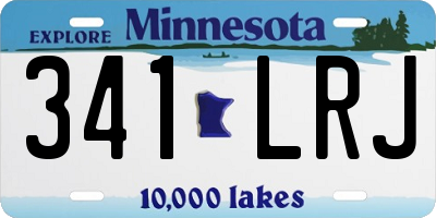 MN license plate 341LRJ