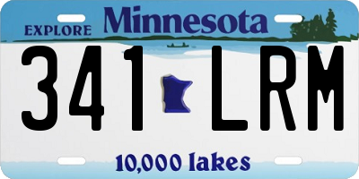 MN license plate 341LRM