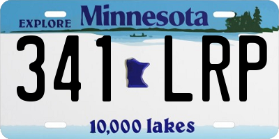 MN license plate 341LRP