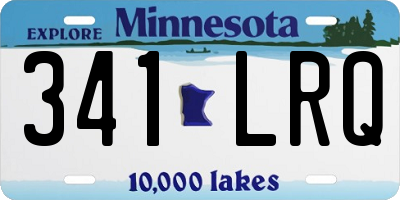 MN license plate 341LRQ