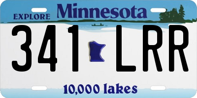 MN license plate 341LRR