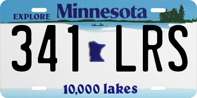 MN license plate 341LRS
