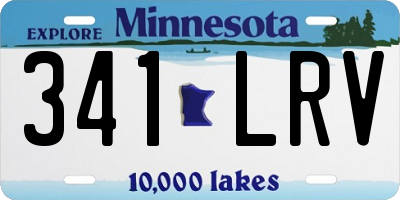 MN license plate 341LRV