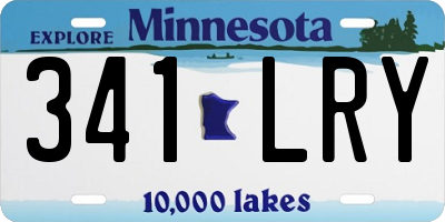 MN license plate 341LRY