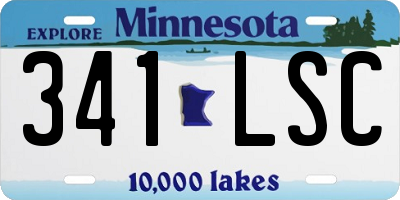MN license plate 341LSC