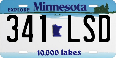MN license plate 341LSD