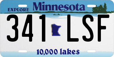 MN license plate 341LSF