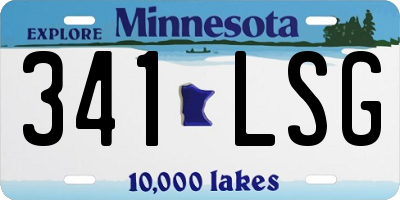 MN license plate 341LSG