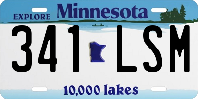 MN license plate 341LSM