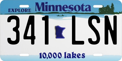 MN license plate 341LSN