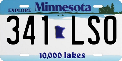 MN license plate 341LSO