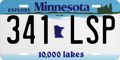MN license plate 341LSP