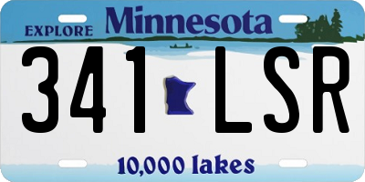 MN license plate 341LSR