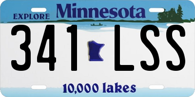 MN license plate 341LSS
