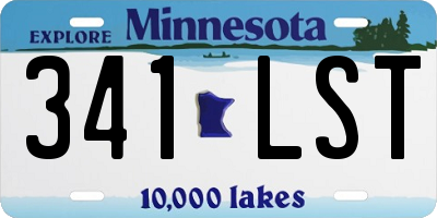 MN license plate 341LST