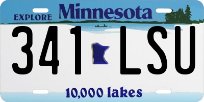 MN license plate 341LSU