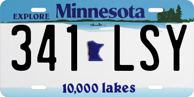 MN license plate 341LSY