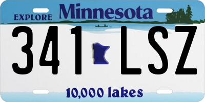 MN license plate 341LSZ