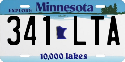 MN license plate 341LTA