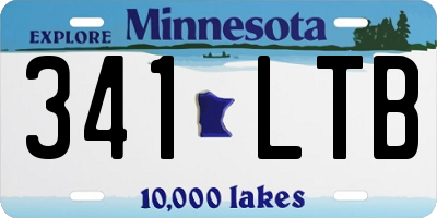 MN license plate 341LTB
