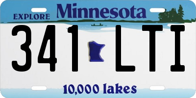 MN license plate 341LTI