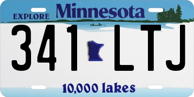 MN license plate 341LTJ