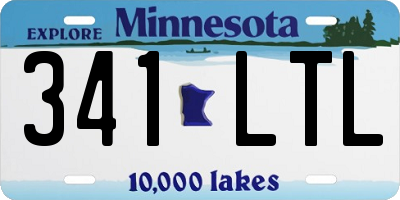 MN license plate 341LTL