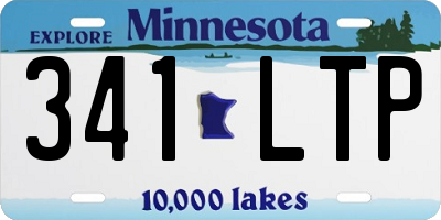 MN license plate 341LTP