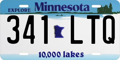 MN license plate 341LTQ