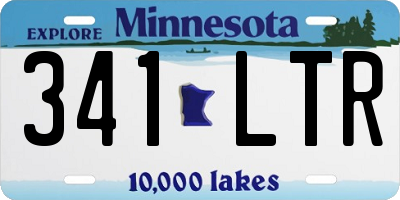 MN license plate 341LTR