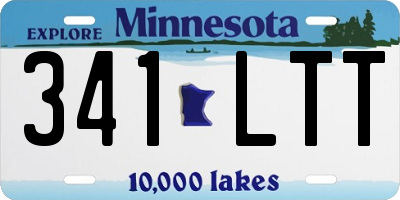 MN license plate 341LTT