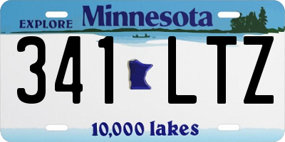 MN license plate 341LTZ