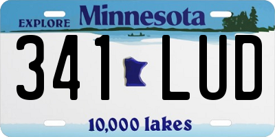 MN license plate 341LUD