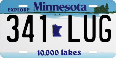 MN license plate 341LUG