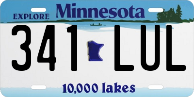 MN license plate 341LUL