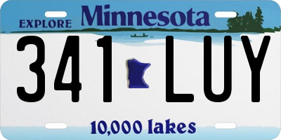 MN license plate 341LUY